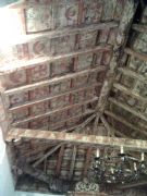 Las Pinturas del techo de la iglesia de Santa Mara